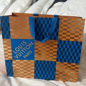 Limited edition Louis Vuitton shopping tote blue